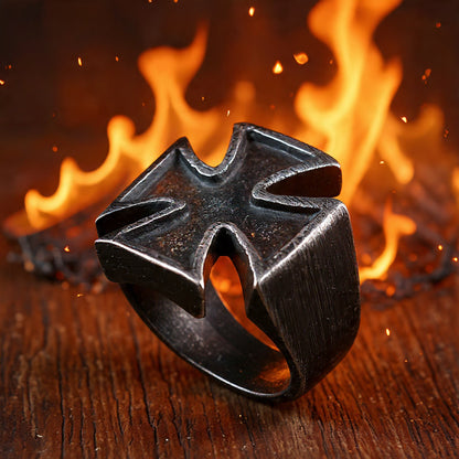 Heavy Iron Cross Ring (24g)