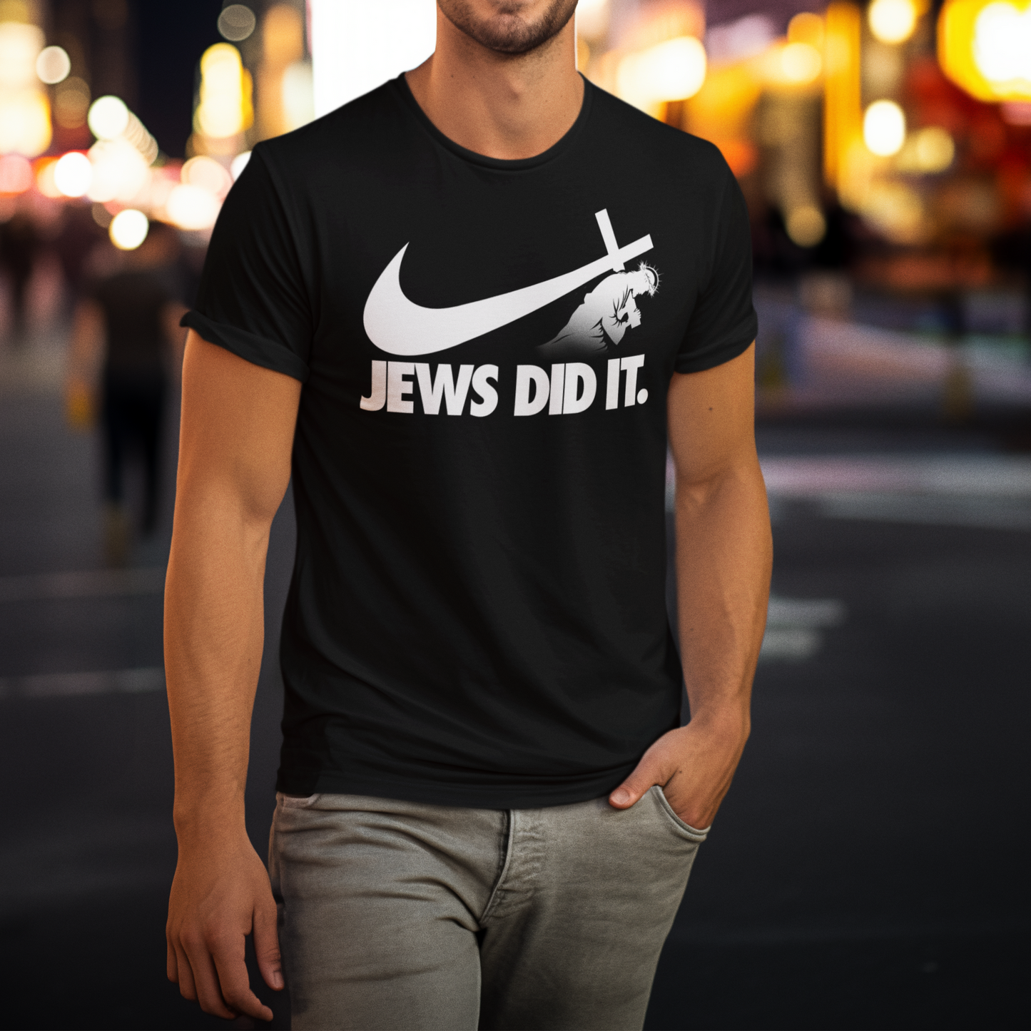 Jews did it Unisex Tee (Black)