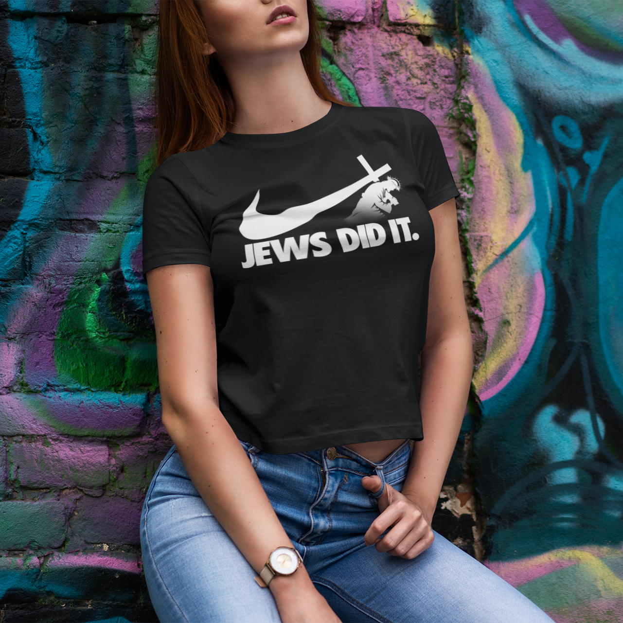 Jews did it Unisex Tee (Black)