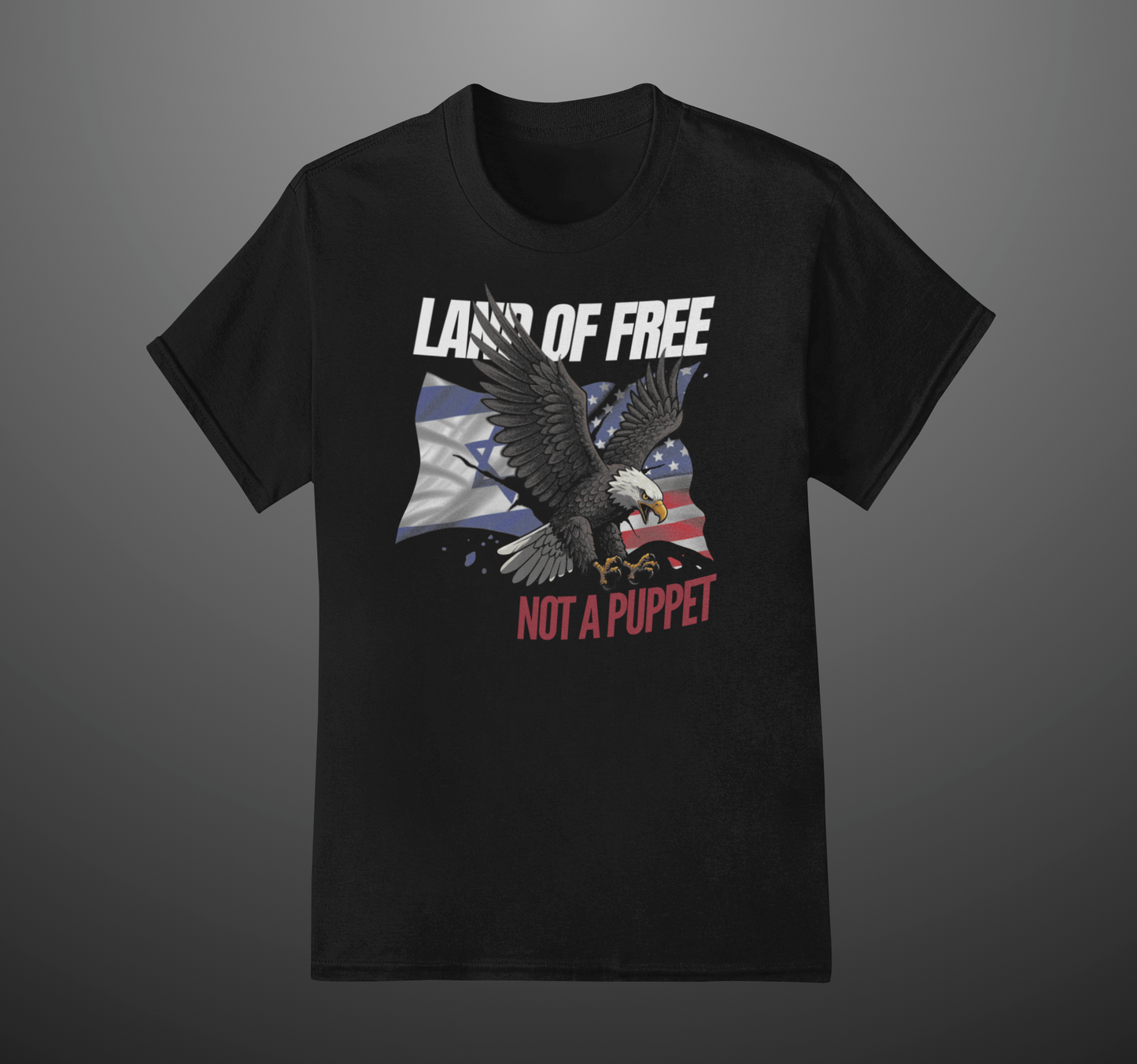 'Land of Free not a puppet' Unisex T-Shirt