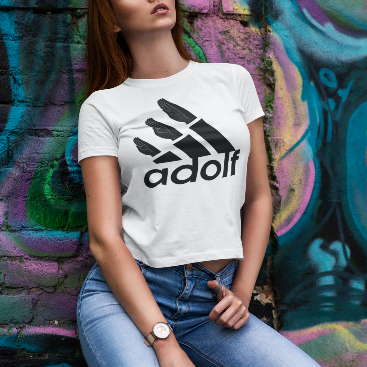 Adolf' Unisex Tee (White)