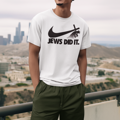 Jews did it - Unisex T-Shirt (White)